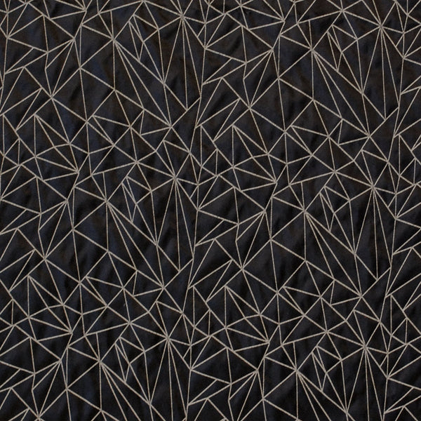 Stoffprobe, Nylon, schwarz mit reflektierendem Print Oberstoff Radrobe Deutschland